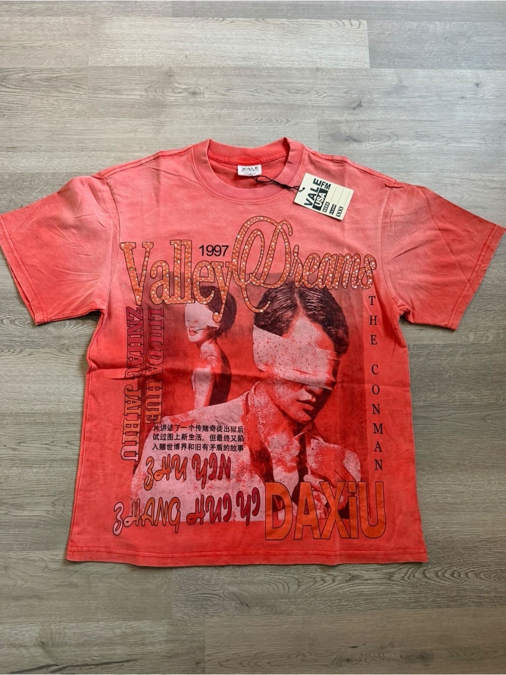 Valley Graphic Tee - Coral Red